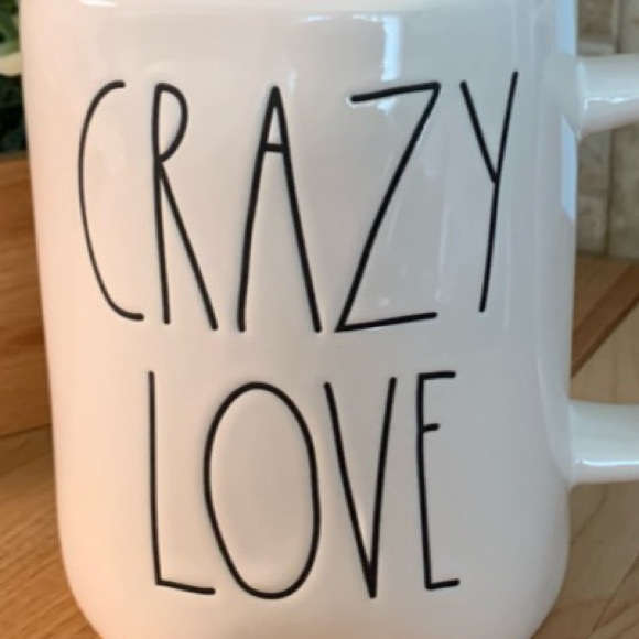 Rae Dunn By Magenta “CRAZY LOVE” LL Ceramic Mug NWT - Picture 2 of 5